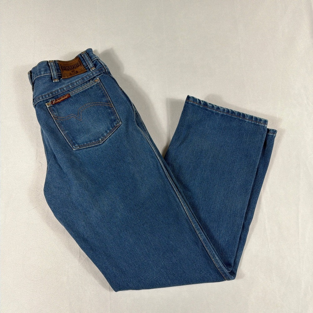 Sedgefield Vintage 70s Straight Leg Denim Jeans Made in USA 34x32 Blue Cotton